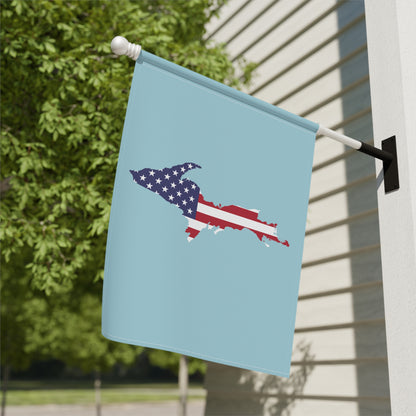 Michigan Upper Peninsula Home & Garden Flag (w/ UP USA Flag) | '58 Caddie Blue