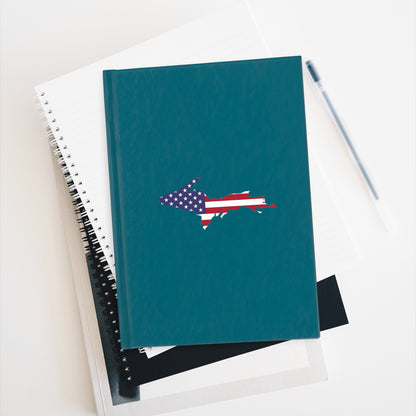 Michigan Upper Peninsula Blank Sketchbook (w/ UP USA Flag) | Auburn Hills Teal