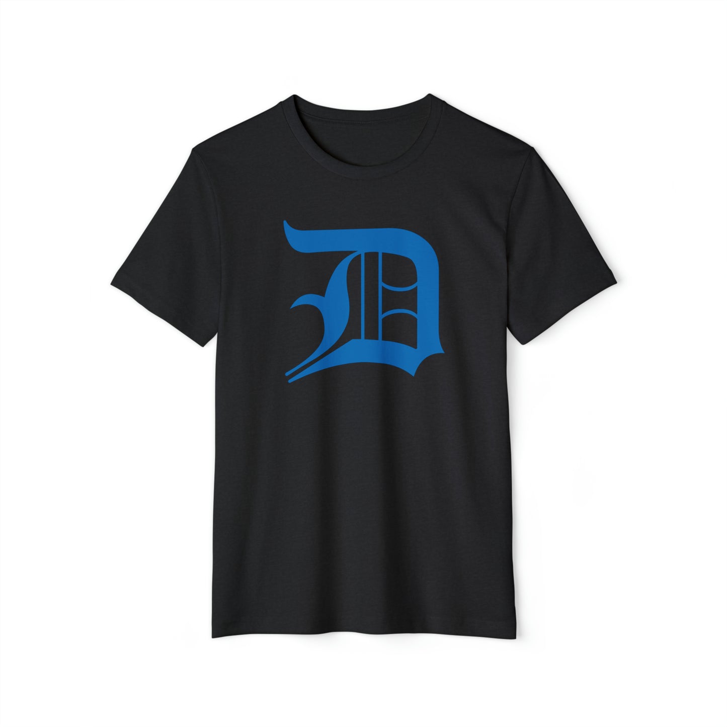 Detroit 'Old English D' T-Shirt (Azure) | Unisex Recycled Organic