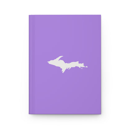 Michigan Upper Peninsula Hardcover Journal (Lavender w/ UP Outline) | Ruled - 150pgs