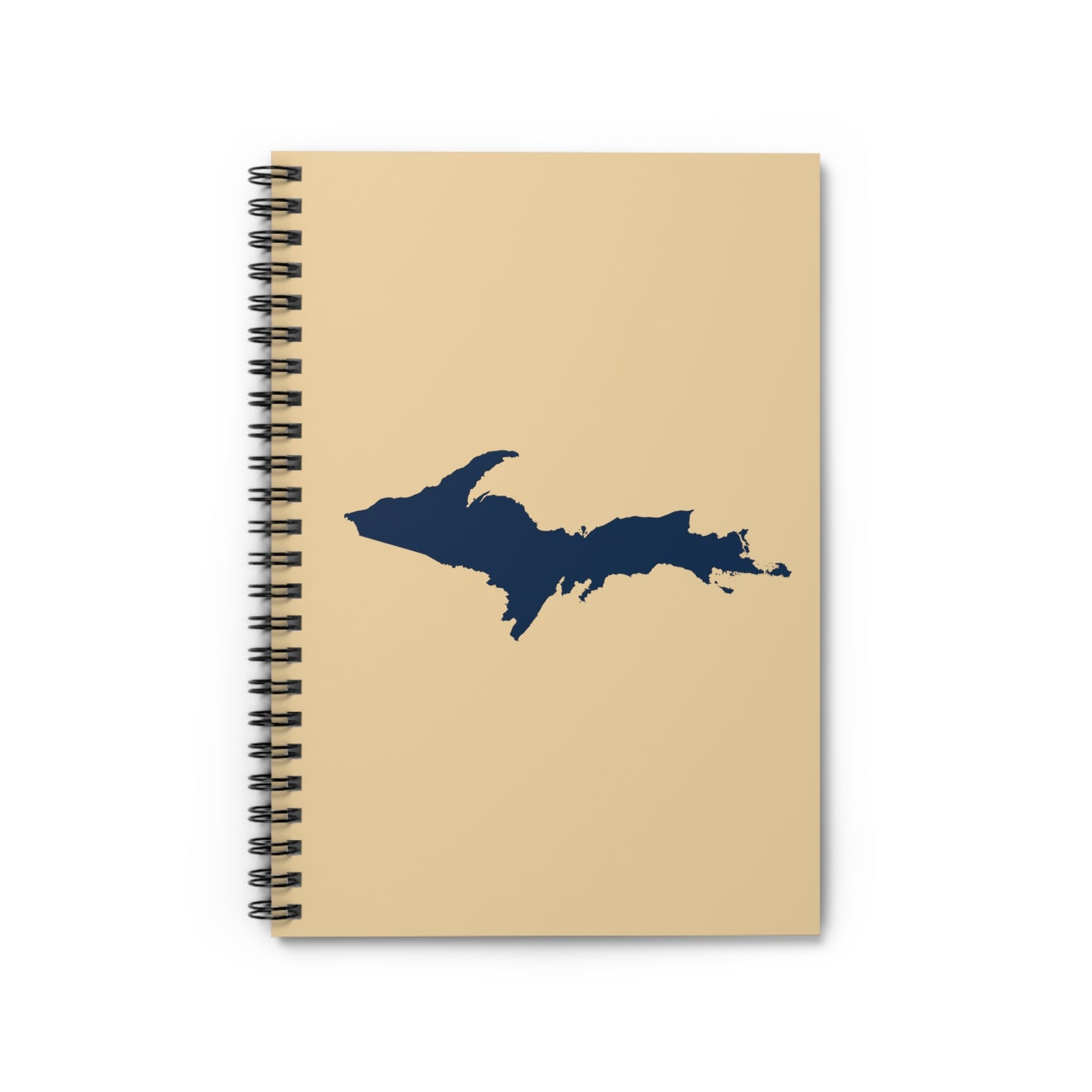 Michigan Upper Peninsula Spiral Notebook (w/ UP Outline) | Maple Color