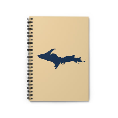 Michigan Upper Peninsula Spiral Notebook (w/ UP Outline) | Maple Color