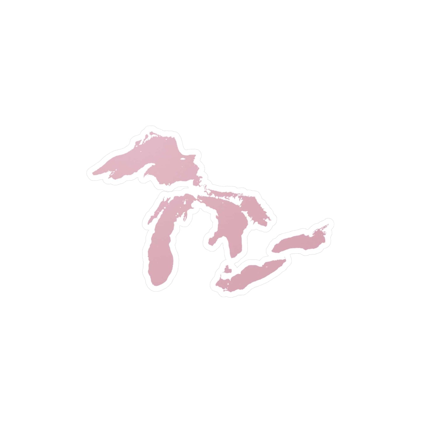 Great Lakes Kiss-Cut Windshield Decal | French Pink