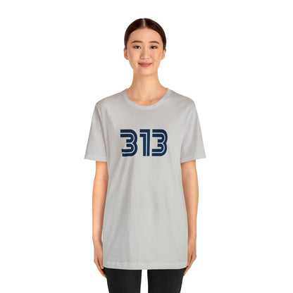 Detroit '313' T-Shirt (1970s Audiophile Font) | Unisex Standard Fit