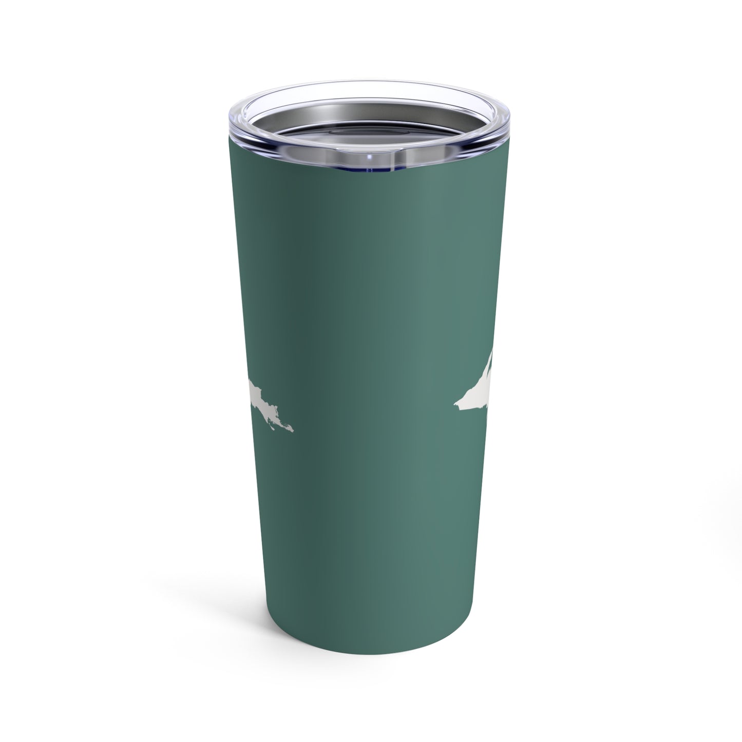 Michigan Upper Peninsula Tumbler (w/ UP Outline) | Copper Green - 20oz