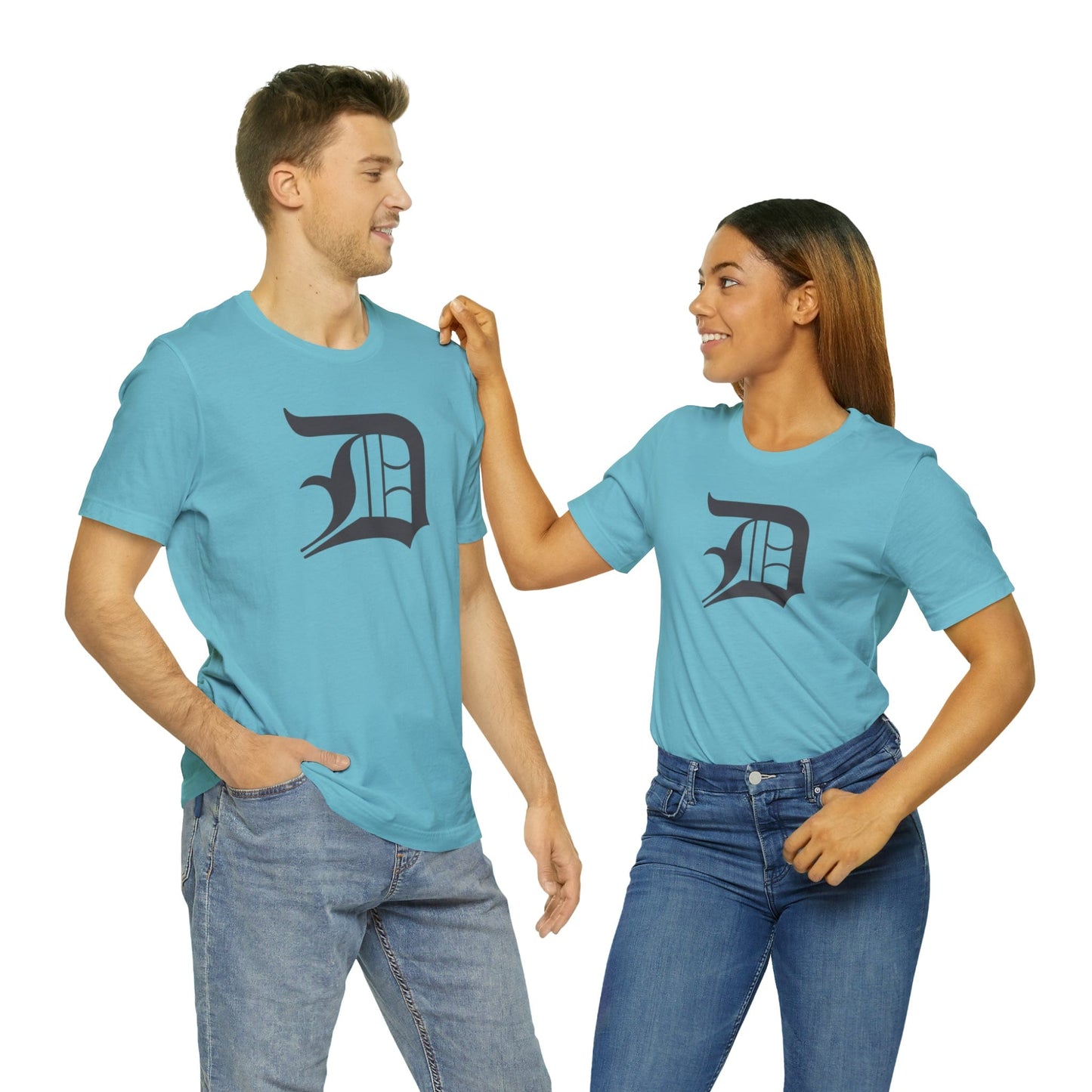 Detroit 'Old English D' T-Shirt (Iron Ore Grey) | Unisex Standard