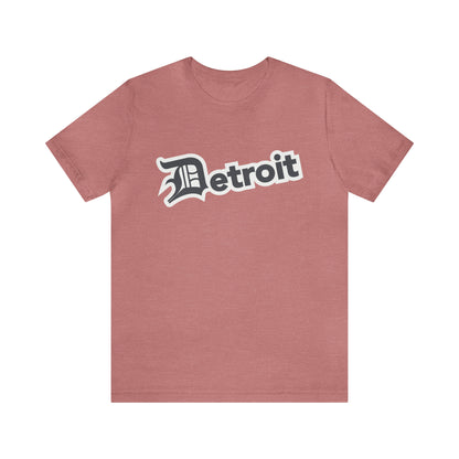 'Detroit' T-Shirt (Iron Ore Grey w/ Old English 'D') | Unisex Standard