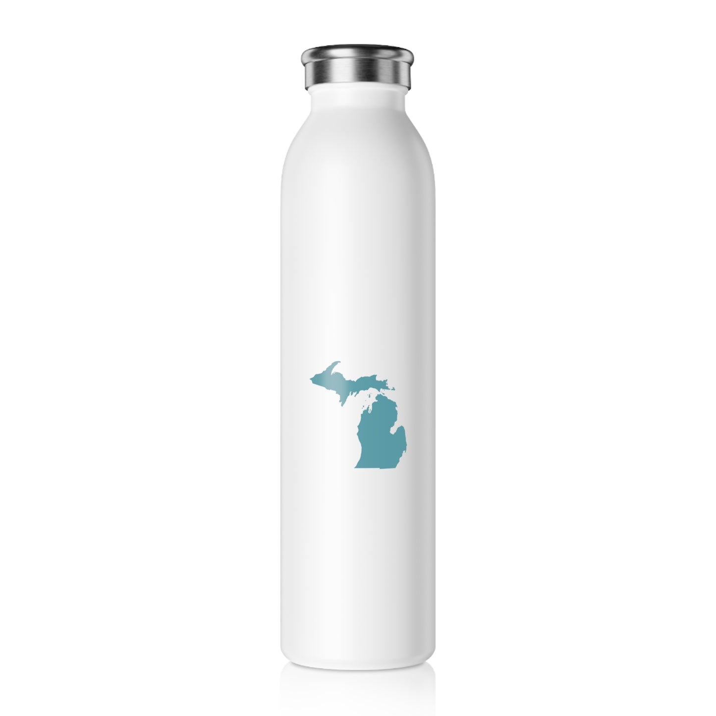 Michigan Water Bottle (w/ Lake Huron Blue Outline) | 20oz Double-Walled