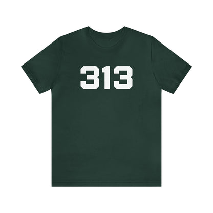 Detroit '313' T-Shirt (Athletic Font) | Unisex Standard Fit