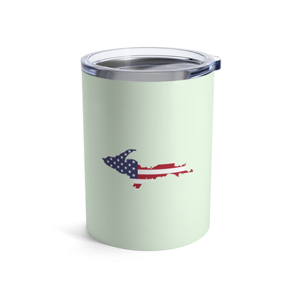 Michigan Upper Peninsula Tumbler (w/ UP USA Flag) | Dew Green - 10oz