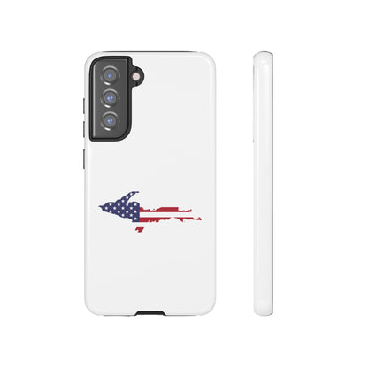 Michigan Upper Peninsula Tough Phone Case (w/ UP USA Flag Outline) | Samsung & Pixel Android