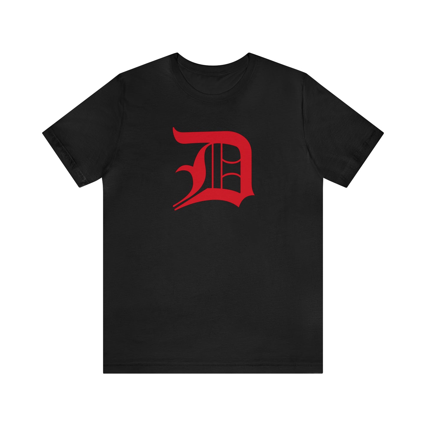 Detroit 'Old English D' T-Shirt (Aliform Red) | Unisex Standard