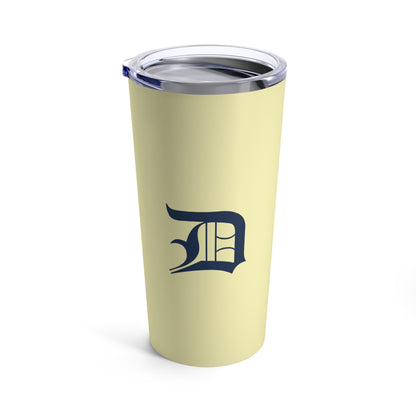 Detroit 'Old English D' Tumbler | Canary Yellow - 20oz