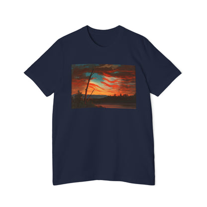 'Our Banner in the Sky' Painting T-Shirt (Church, 1861) | Made in USA