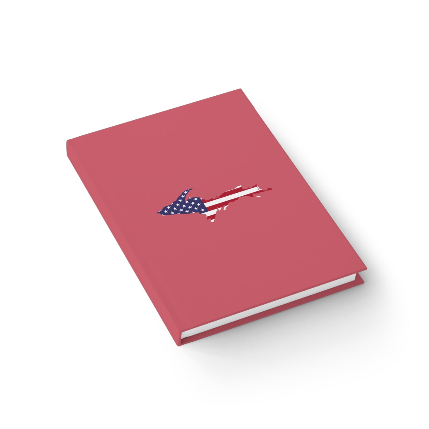 Michigan Upper Peninsula Blank Sketchbook (w/ UP USA Flag) | Watermelon Pink