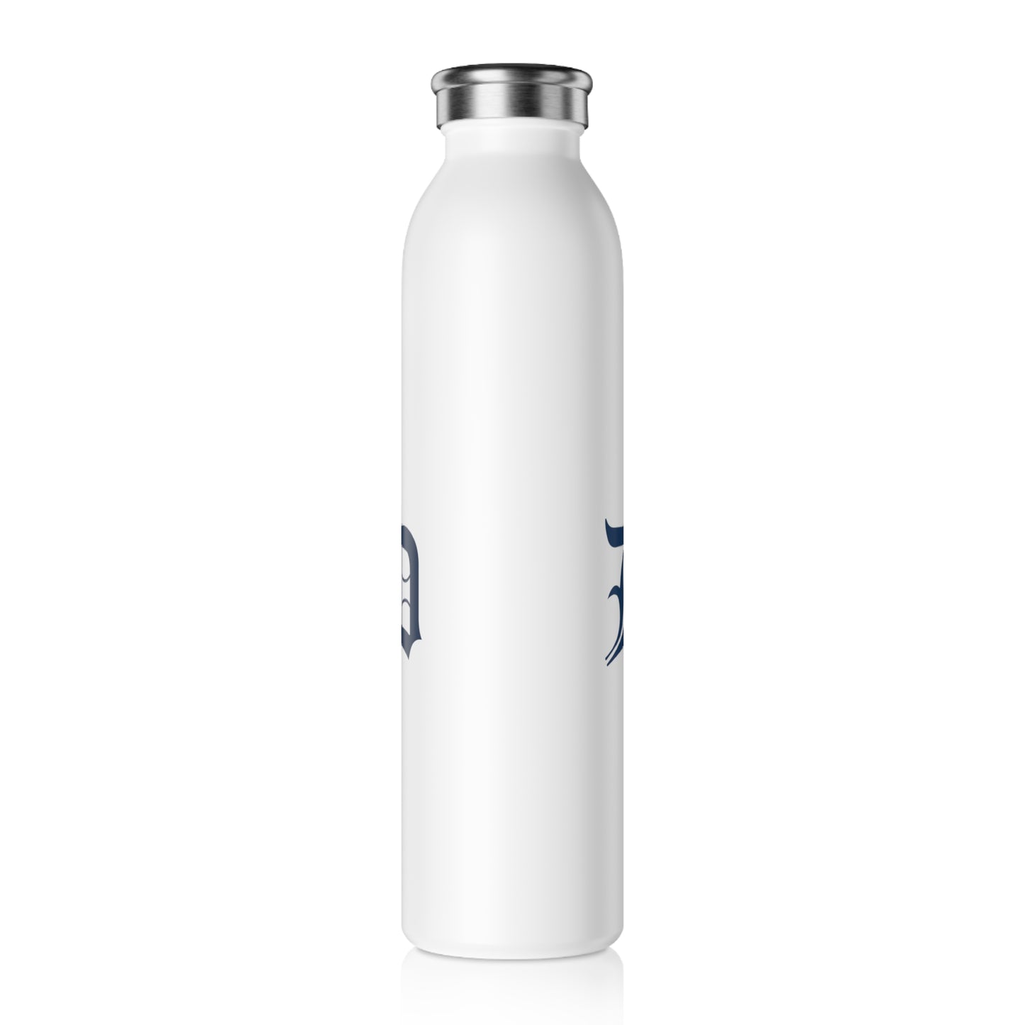 Detroit 'Old English D' Water Bottle (Navy) | 20oz Double-Walled