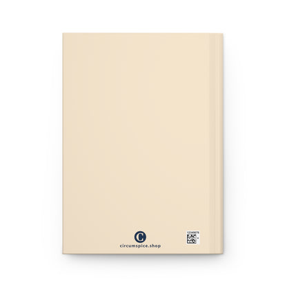 Michigan Upper Peninsula Hardcover Journal (w/ UP USA Flag) | Ruled - Champagne White