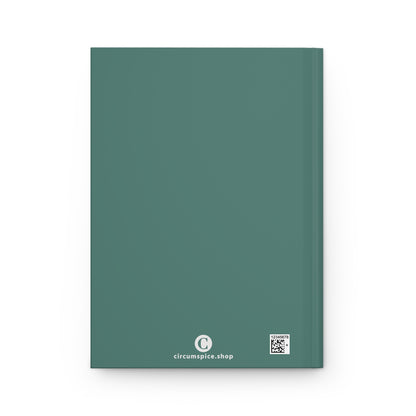 Michigan Upper Peninsula Hardcover Journal (w/ UP USA Flag) | Ruled - Copper Green