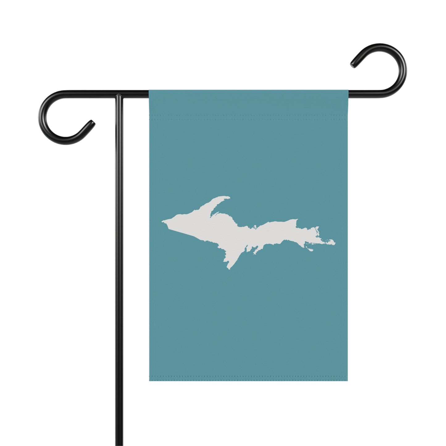 Michigan Upper Peninsula Home & Garden Flag (w/ UP Outline) | Lake Huron Blue