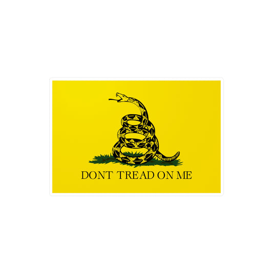 'Don't Tread On Me' Gadsden Flag Windshield Decal