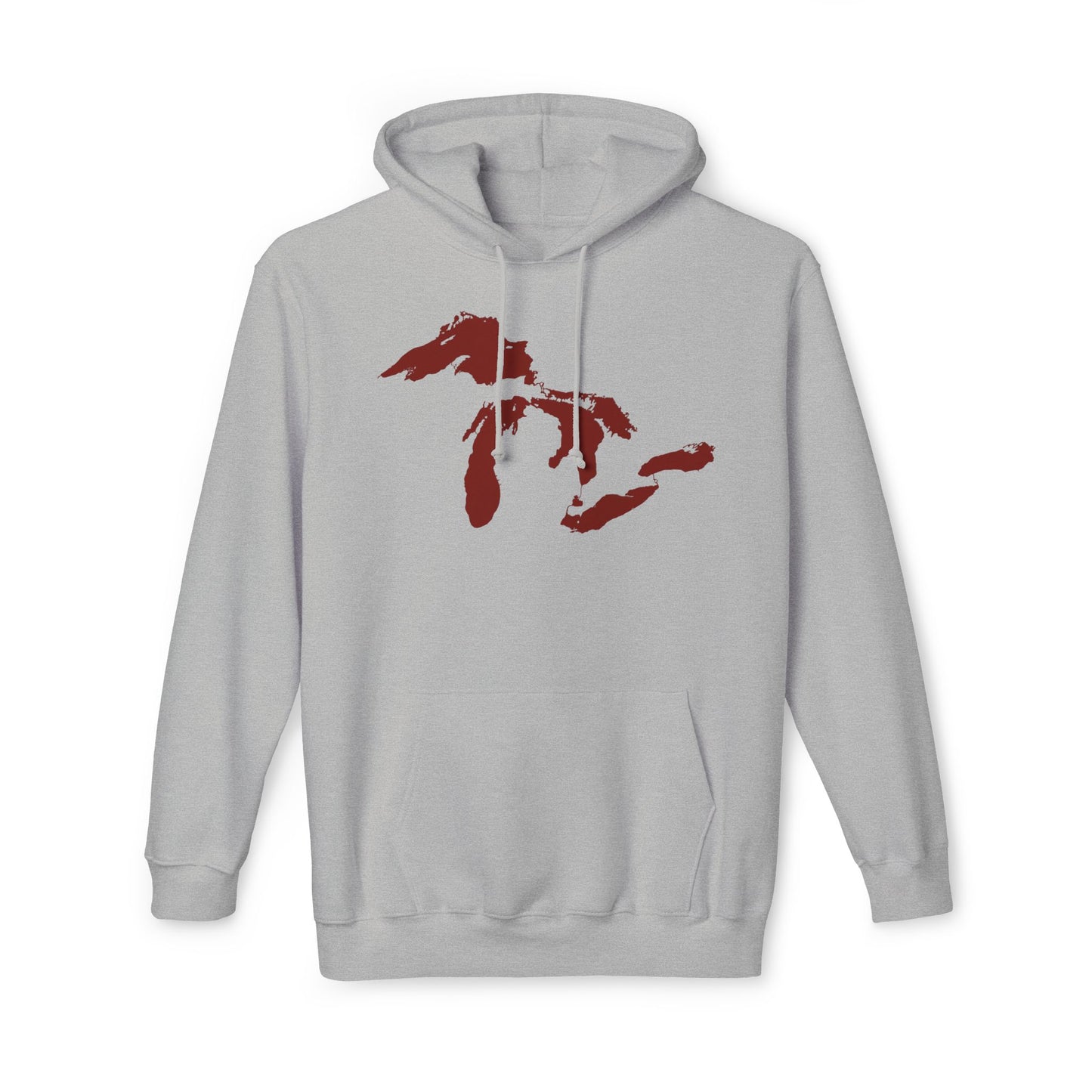 Great Lakes Ultrapremium Hoodie | Made in USA - Cherryland Red