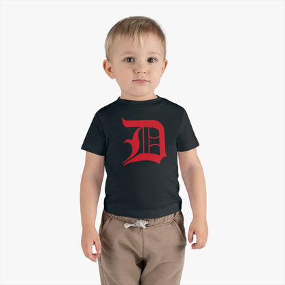 Detroit 'Old English D' Infant T-Shirt (Aliform Red) | Short Sleeve