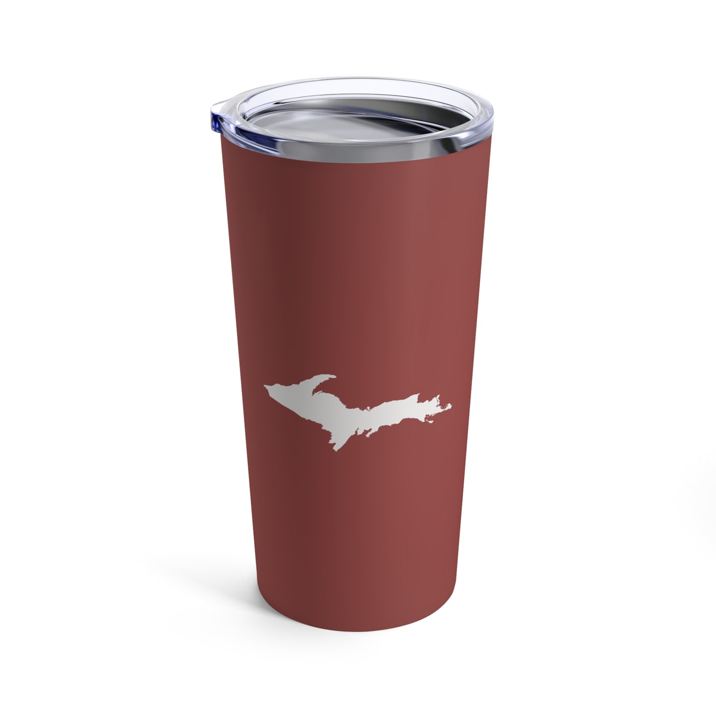 Michigan Upper Peninsula Tumbler (w/ UP Outline) | Ore Dock Red - 20oz