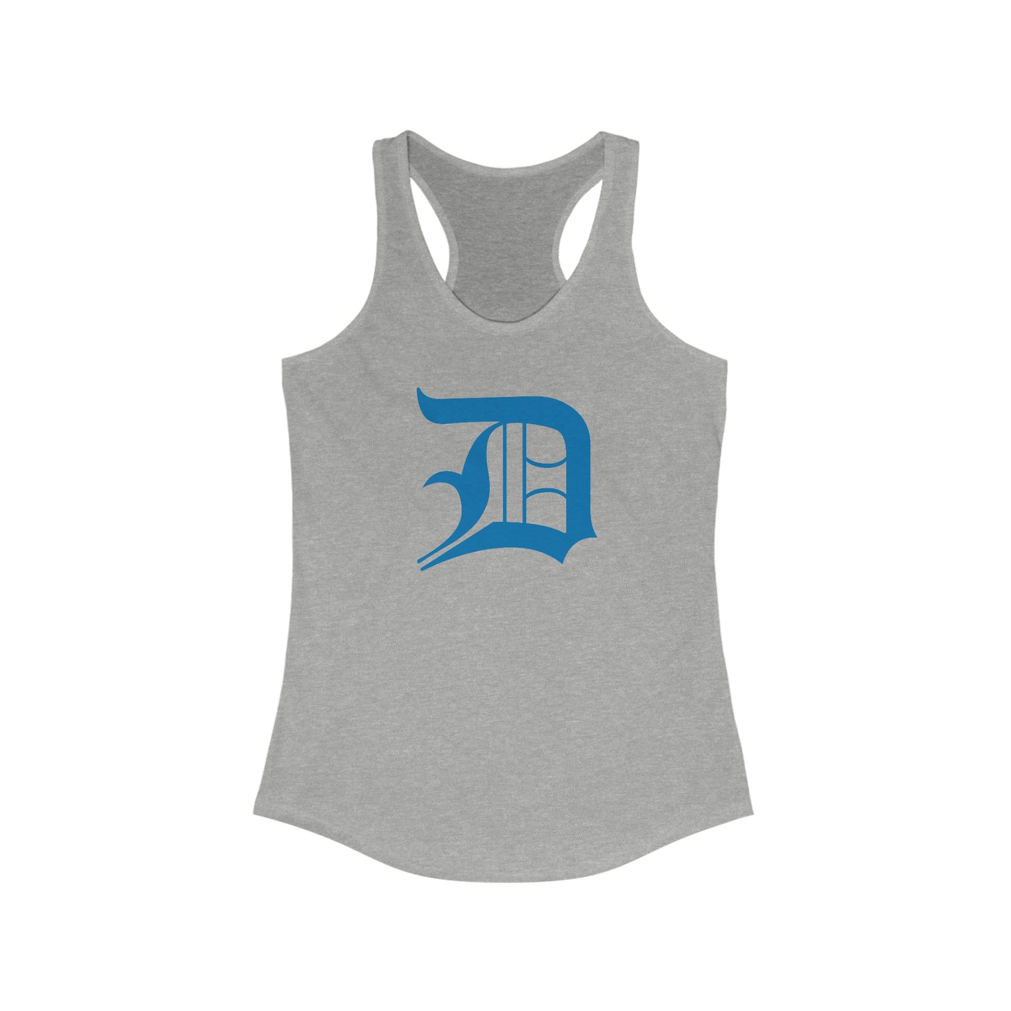 Detroit 'Old English D' Tank Top (Azure) | Women's Racerback