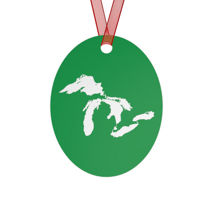 Great Lakes Christmas Ornament | Metal - Shamrock Green