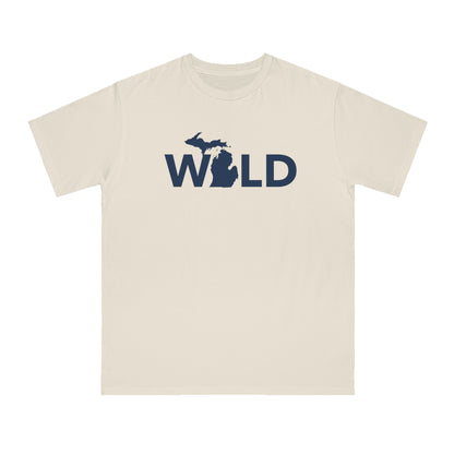 Michigan 'Wild' T-Shirt (Geometric Sans Font) | Organic Unisex