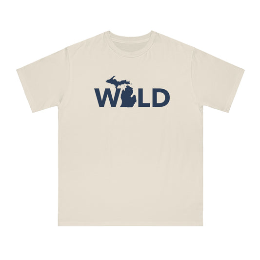 Michigan 'Wild' T-Shirt (Geometric Sans Font) | Organic Unisex