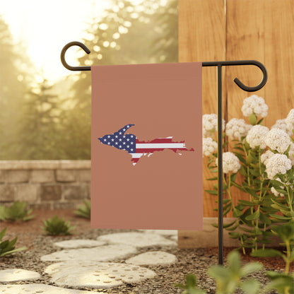 Michigan Upper Peninsula Home & Garden Flag (w/ UP USA Flag) | Copper Color