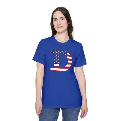 Detroit 'Old French D' T-Shirt (Patriotic Edition) | Made in USA