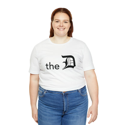 Detroit 'the D' T-Shirt (Black) | Unisex Standard