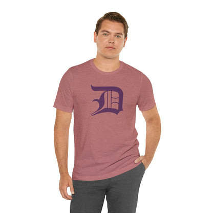 Detroit 'Old English D' T-Shirt (Plum) | Unisex Standard