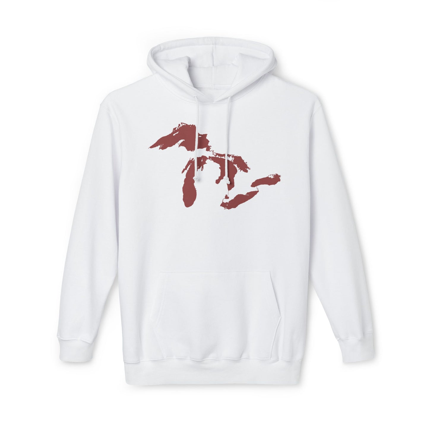 Great Lakes Ultrapremium Hoodie | Made in USA - Ore Dock Red