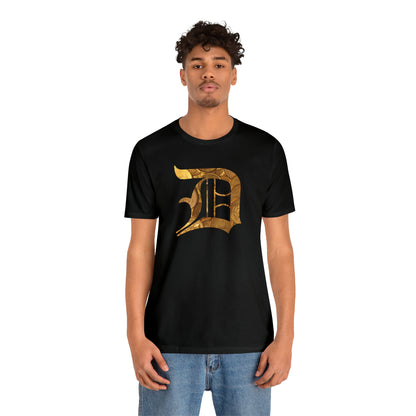 Detroit 'Old English D' T-Shirt (Gold Bullion Edition) | Unisex Standard