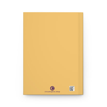 Michigan Upper Peninsula Hardcover Journal (Citrine w/ Plum Outline) | Ruled - 150pgs