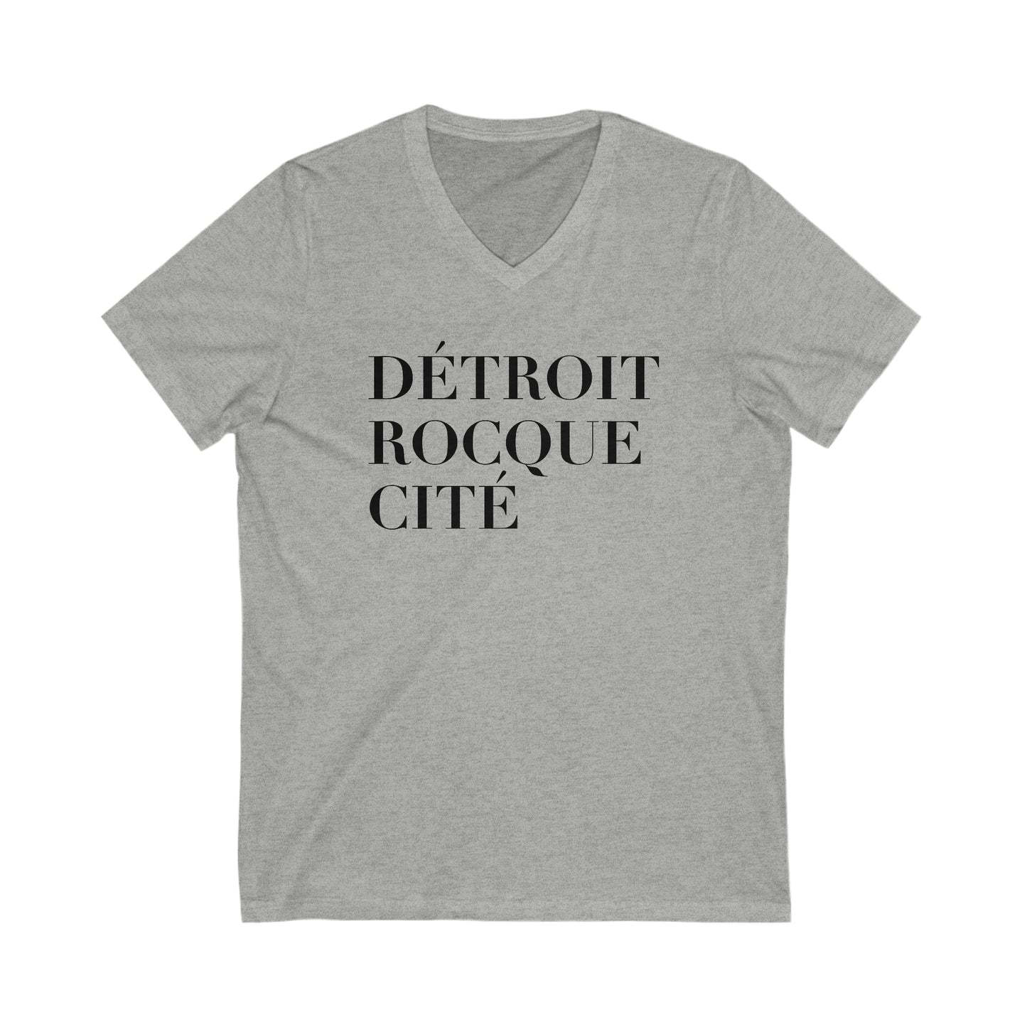 'Détroit Rocque Cité' T-Shirt | Unisex V-Neck