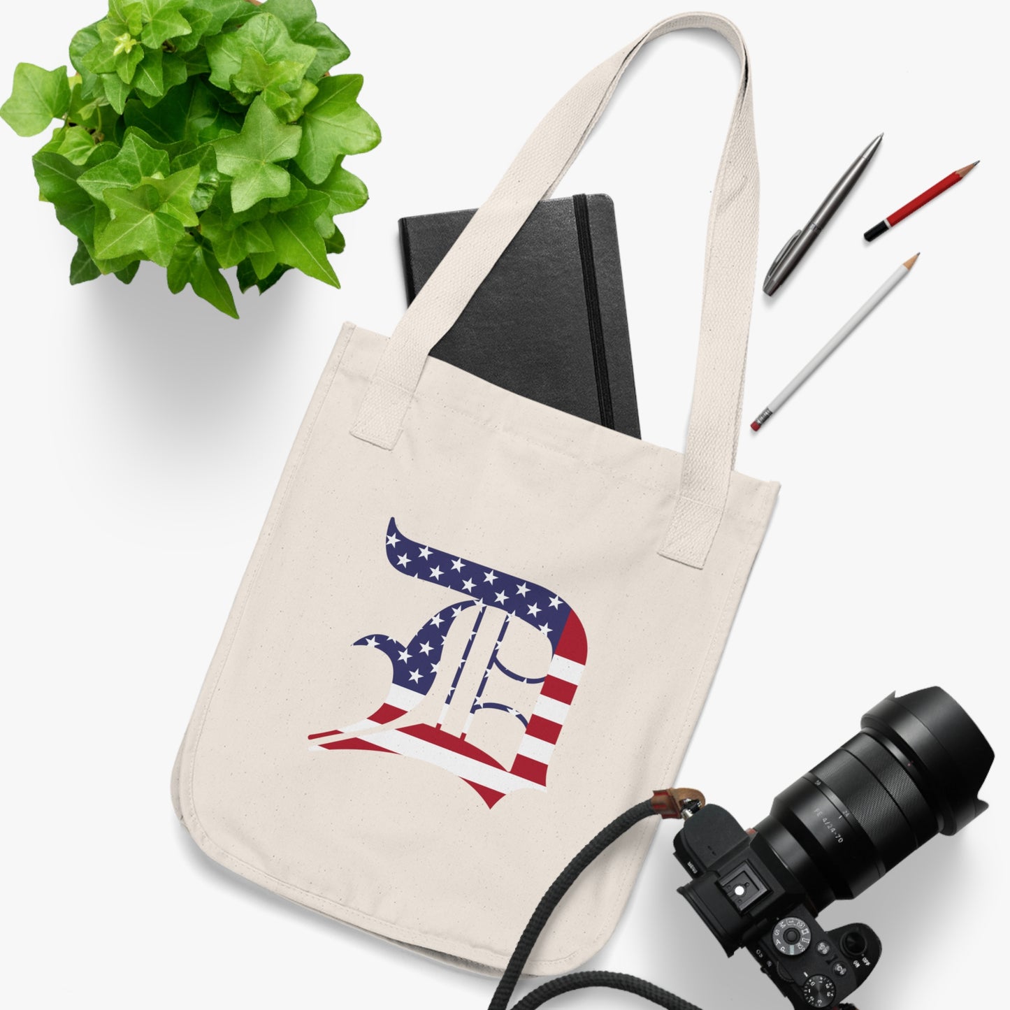 Detroit 'Old English D' Heavy Tote (Patriotic Edition)