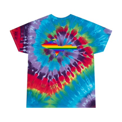 Michigan Upper Peninsula Tie-Dye T-Shirt (w/ UP Pride Flag) | Unisex Spiral