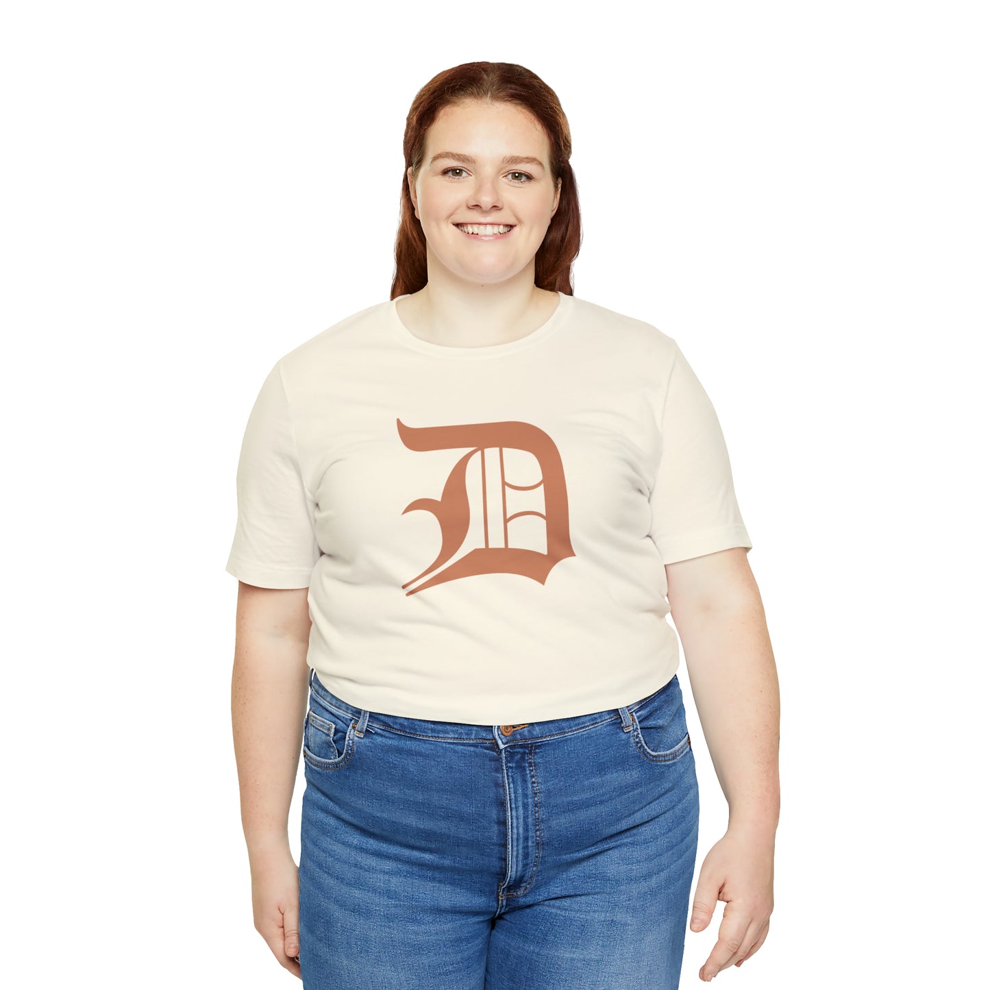 Detroit 'Old English D' T-Shirt (Copper Color) | Unisex Standard