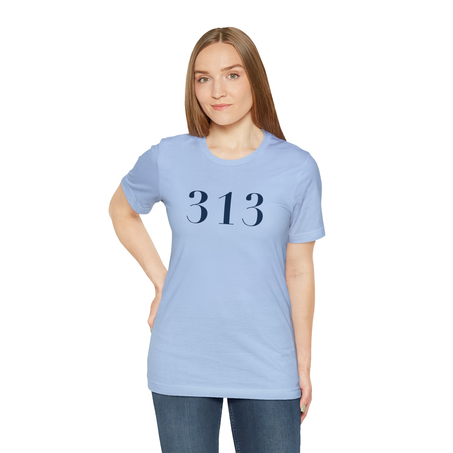 Detroit '313' T-Shirt (Didot Font) | Unisex Standard Fit