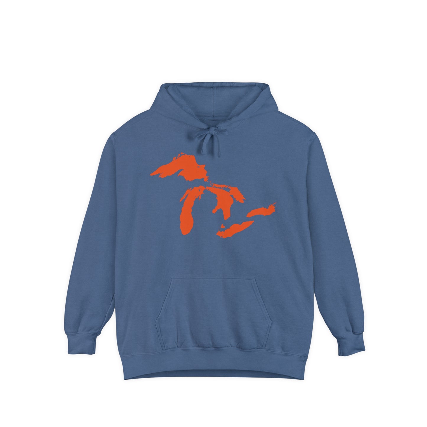 Great Lakes Hoodie (Maple Leaf Orange) | Unisex Garment-Dyed