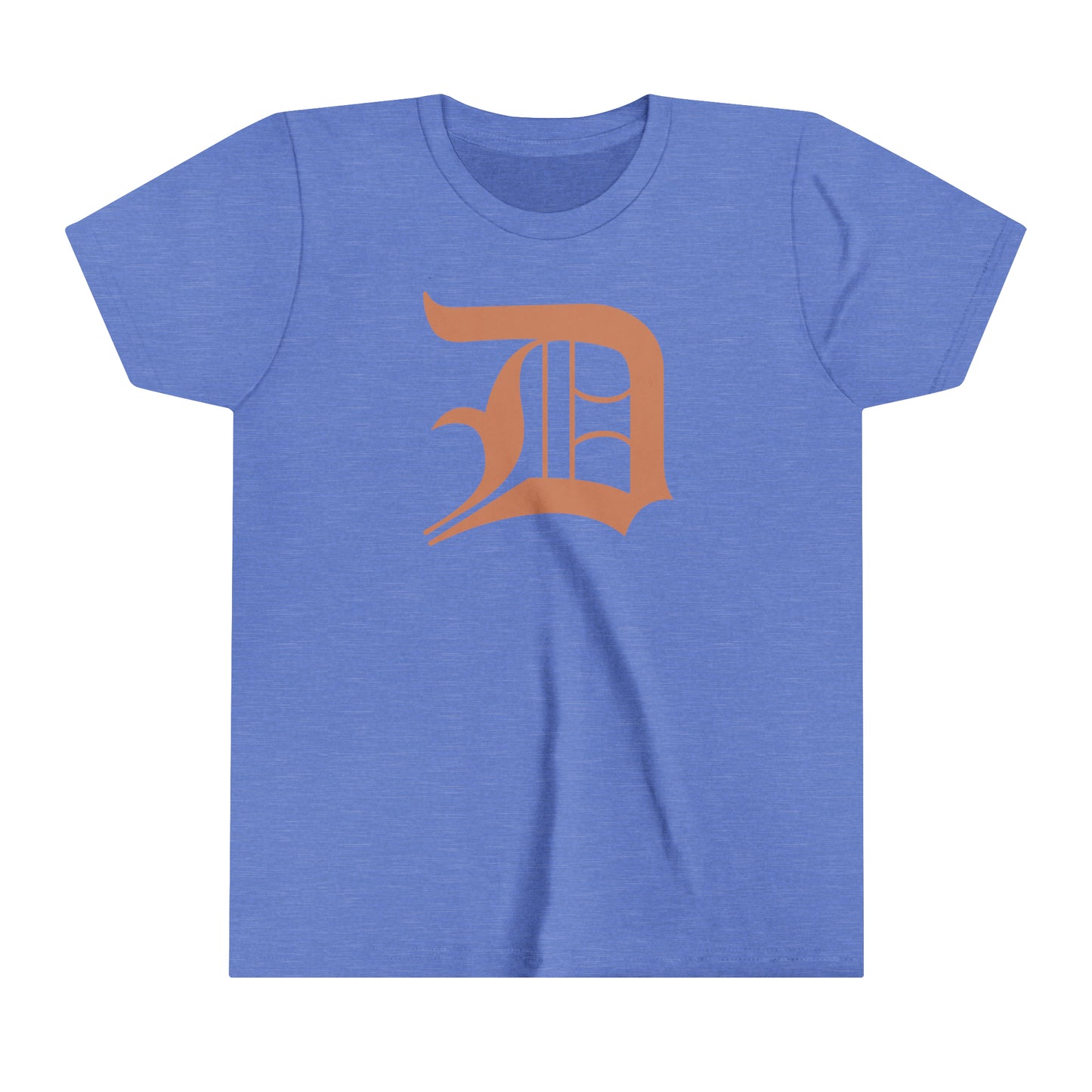 Detroit 'Old English D' T-Shirt (Copper Color) | Youth Short Sleeve