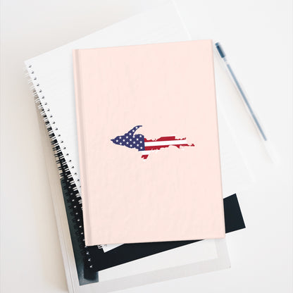 Michigan Upper Peninsula Blank Sketchbook (w/ UP USA Flag) | Champagne Pink