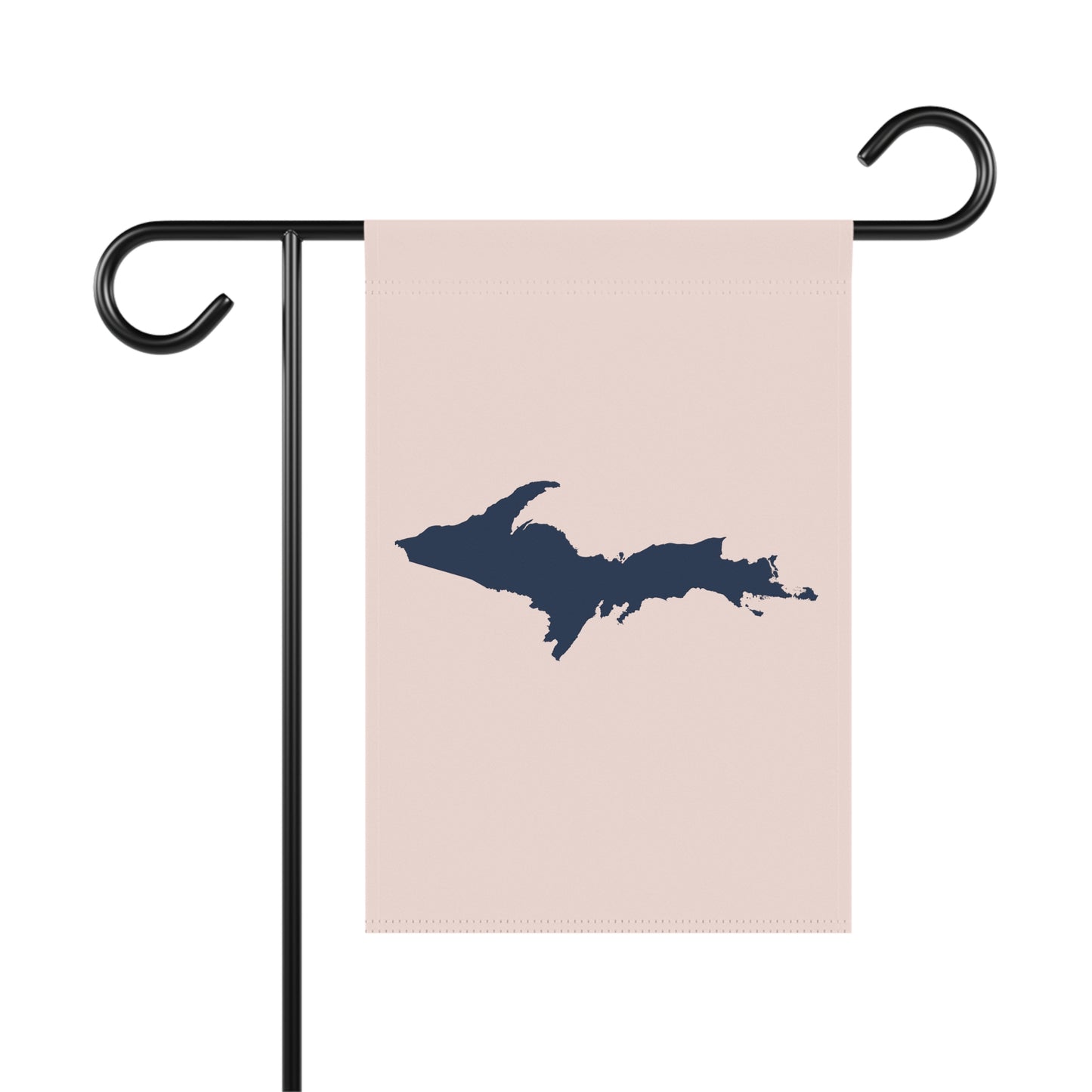 Michigan Upper Peninsula Home & Garden Flag (w/ UP Outline) | Champagne Pink