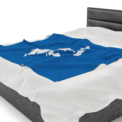 Great Lakes Plush Blanket | Azure