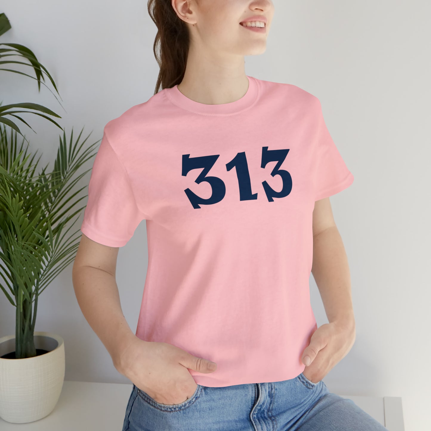 Detroit '313' T-Shirt (Angry Serif Font) | Unisex Standard Fit