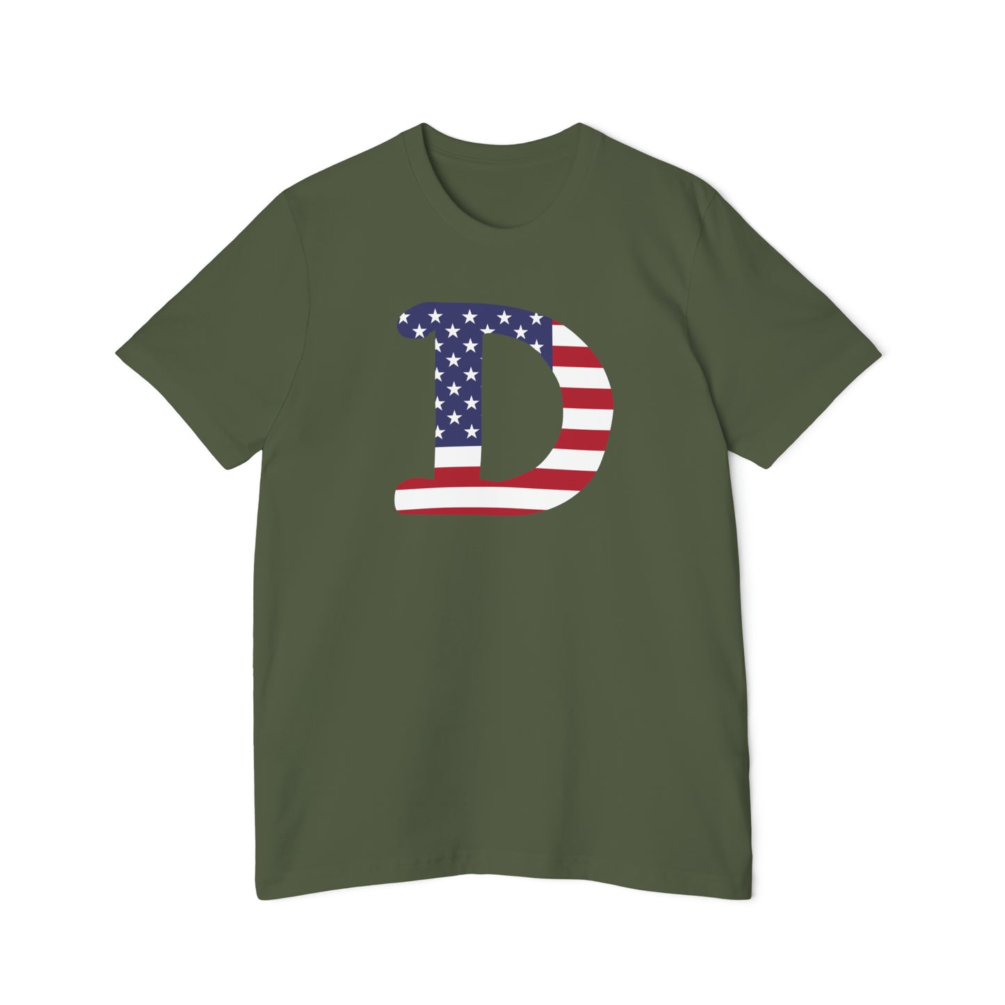 Detroit 'Old French D' T-Shirt (Patriotic Edition) | Made in USA